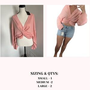 Waffle Twist Front Top